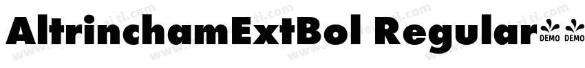 AltrinchamExtBol Regular字体转换